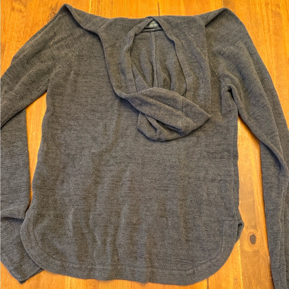 Barefoot dreams grey soft hoodie